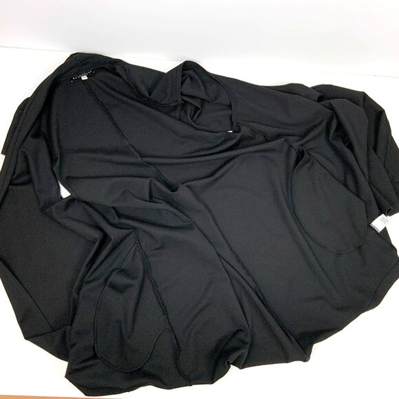 Bryn Walker Black Long Vest Open Front Cardigan Career Lagenlook XL - Picture 15 of 16